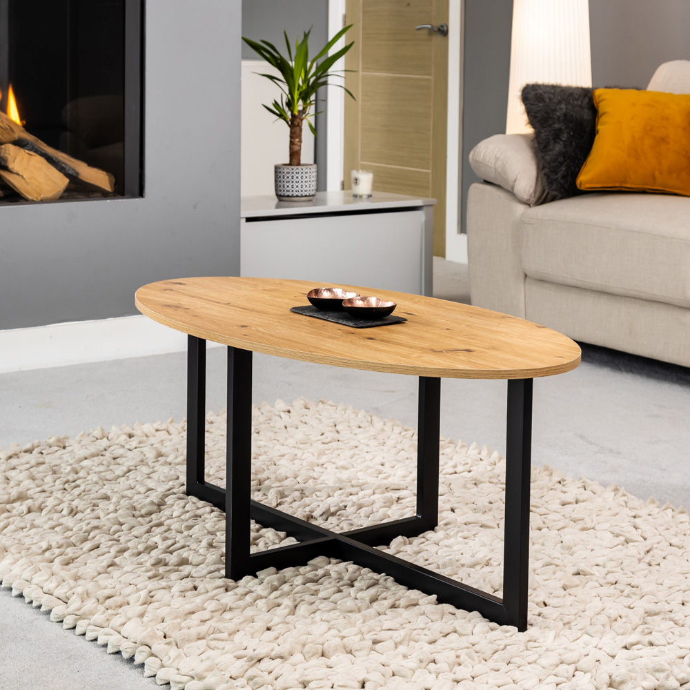 Artemis Home Aura Oval Coffee Table Image 3