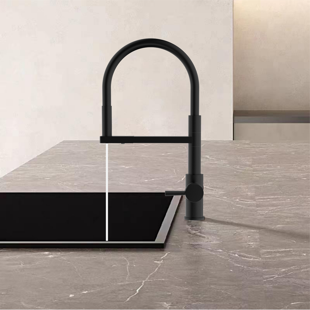 Reginox Aquqbezi MB Matt Black 4 in 1 Hot Water Tap Image 2