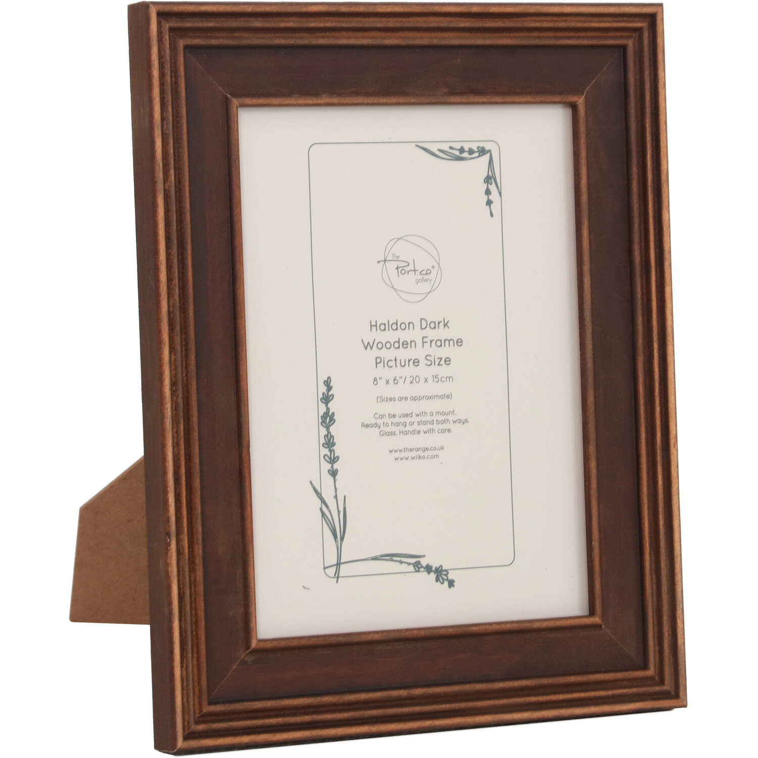 Haldon Wooden Frame Brown 8 x 6in Image 5