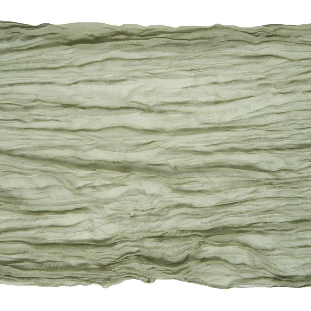 Crinkle Table Runner Green Image 3