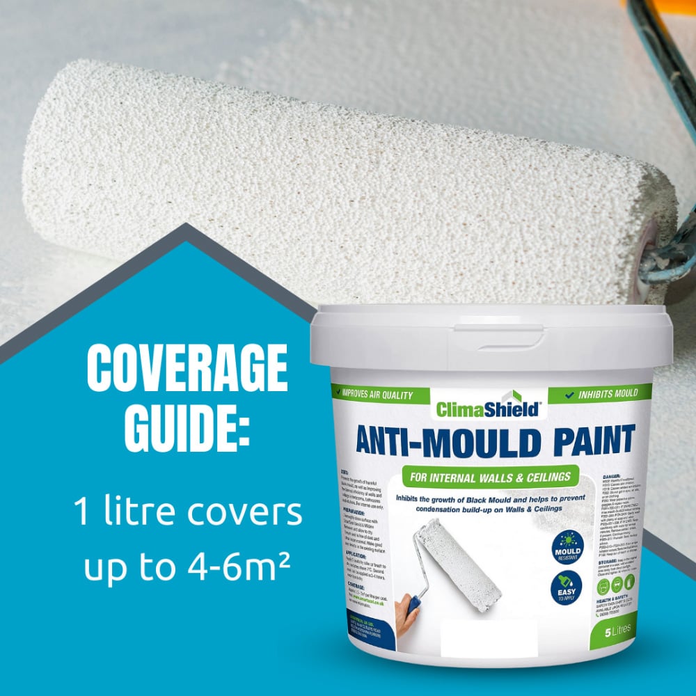 SmartSeal Magnolia Anti Mould Paint 5L Image 8