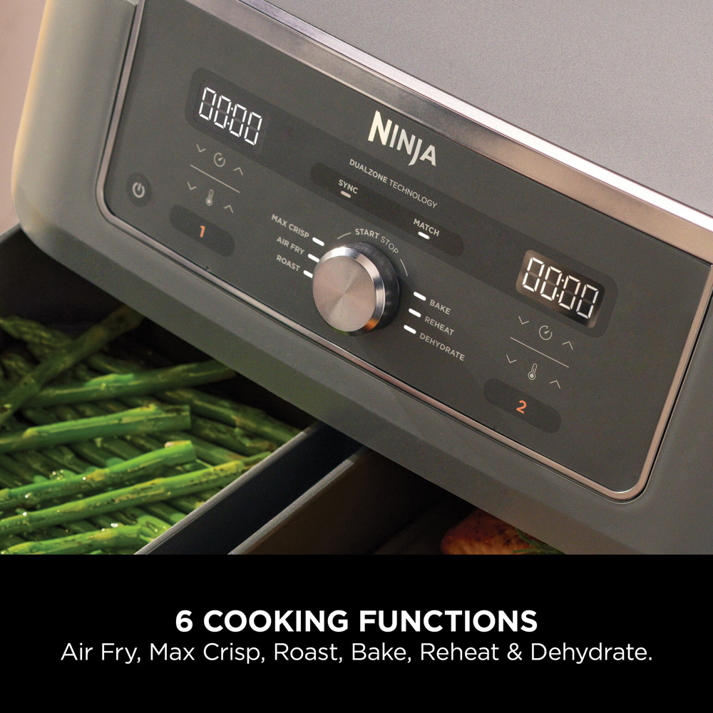 Ninja DZ400UK Max 6-in-1 Dual Zone Air Fryer 9.5L Image 7