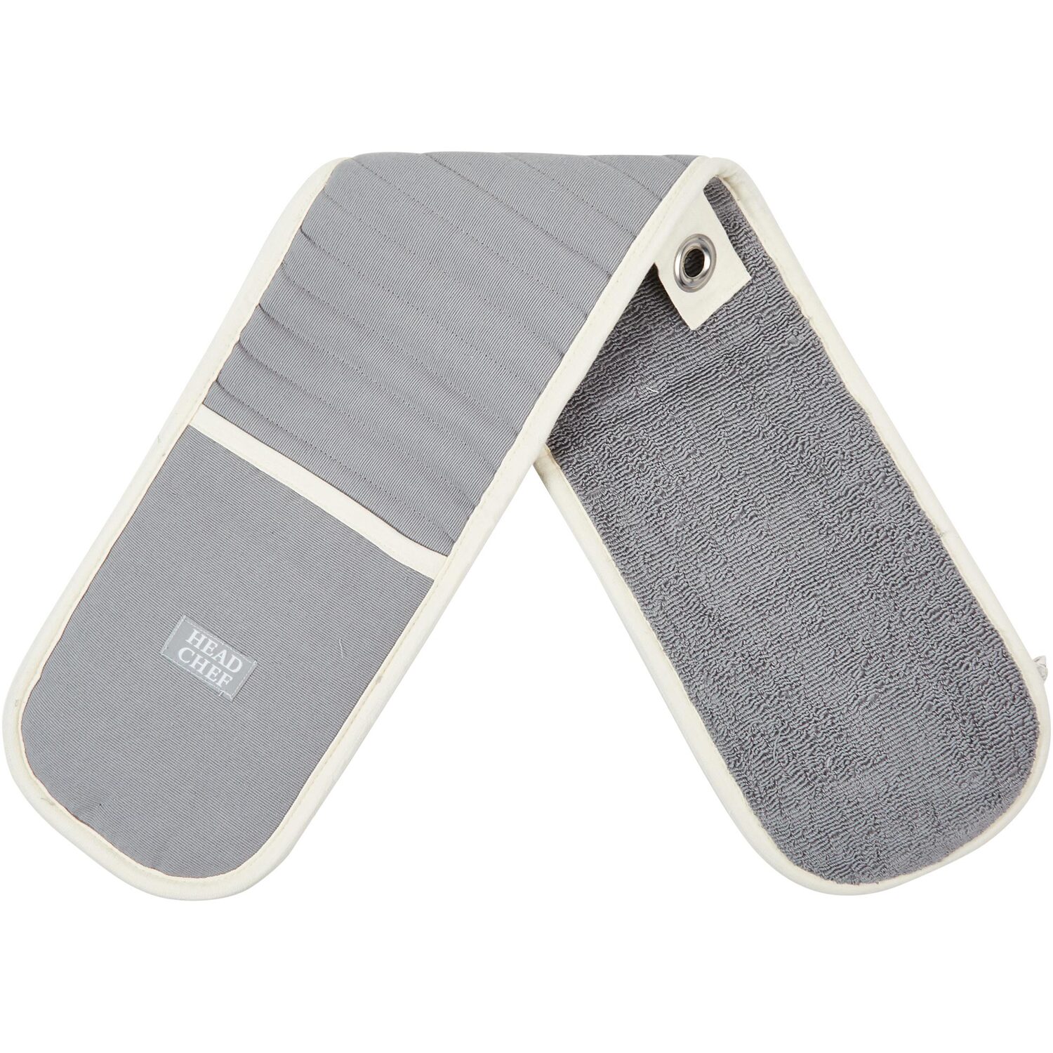 My Home Head Chef Double Oven Glove - Grey Image 2