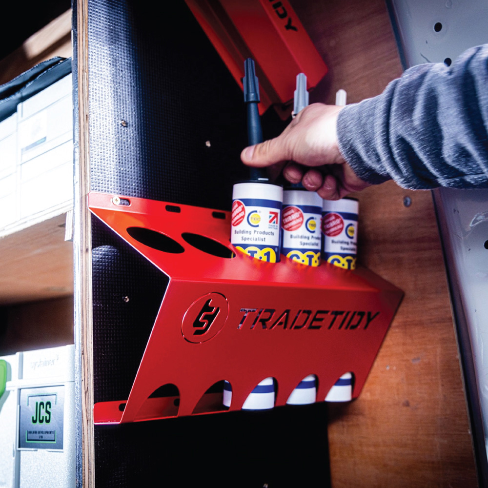 TradeTidy 7 Piece Red Steel Shed Storage Set Image 3