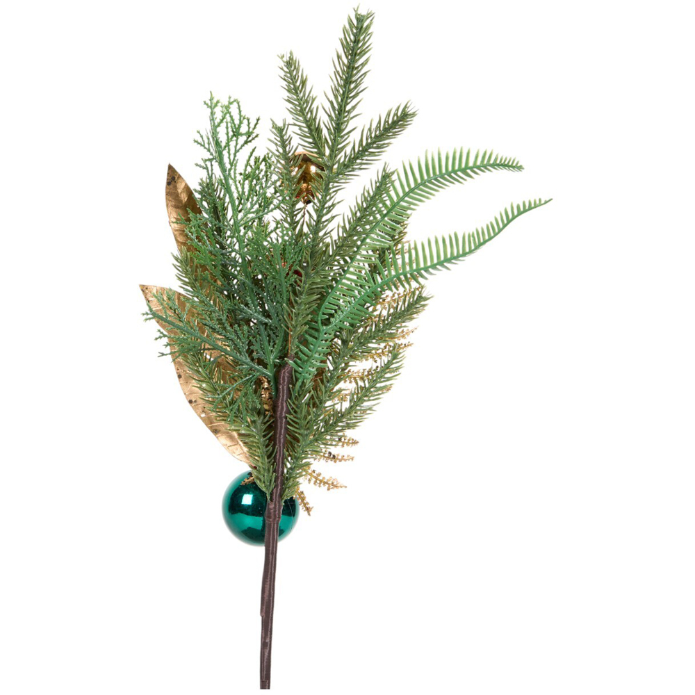 Traditional Festive Bauble PickGreen Image 3