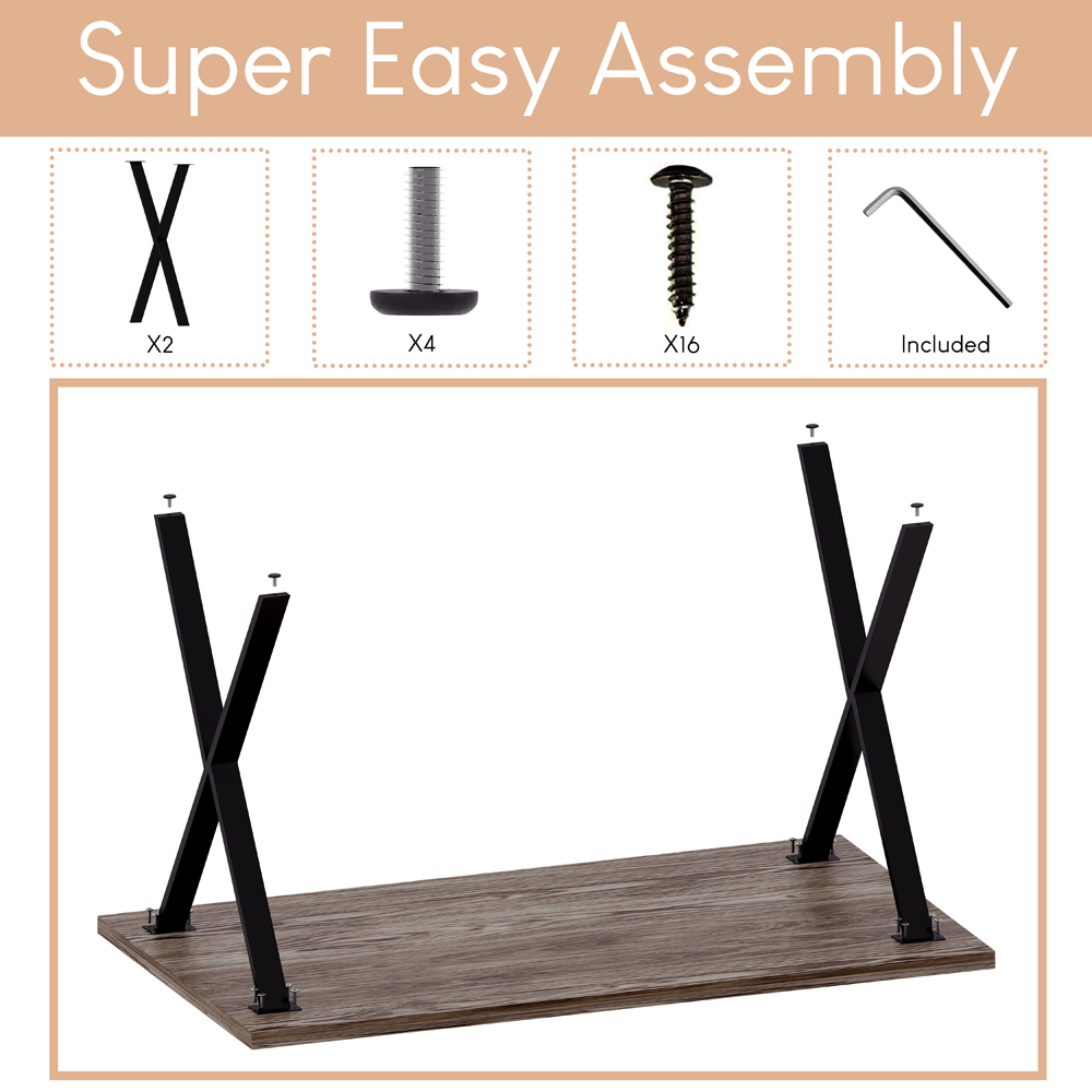 Vida Designs 4 Seater Walnut Dining Table Image 8