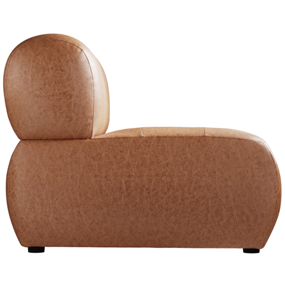 Reese Tan Faux Leather Accent Chair Image 4