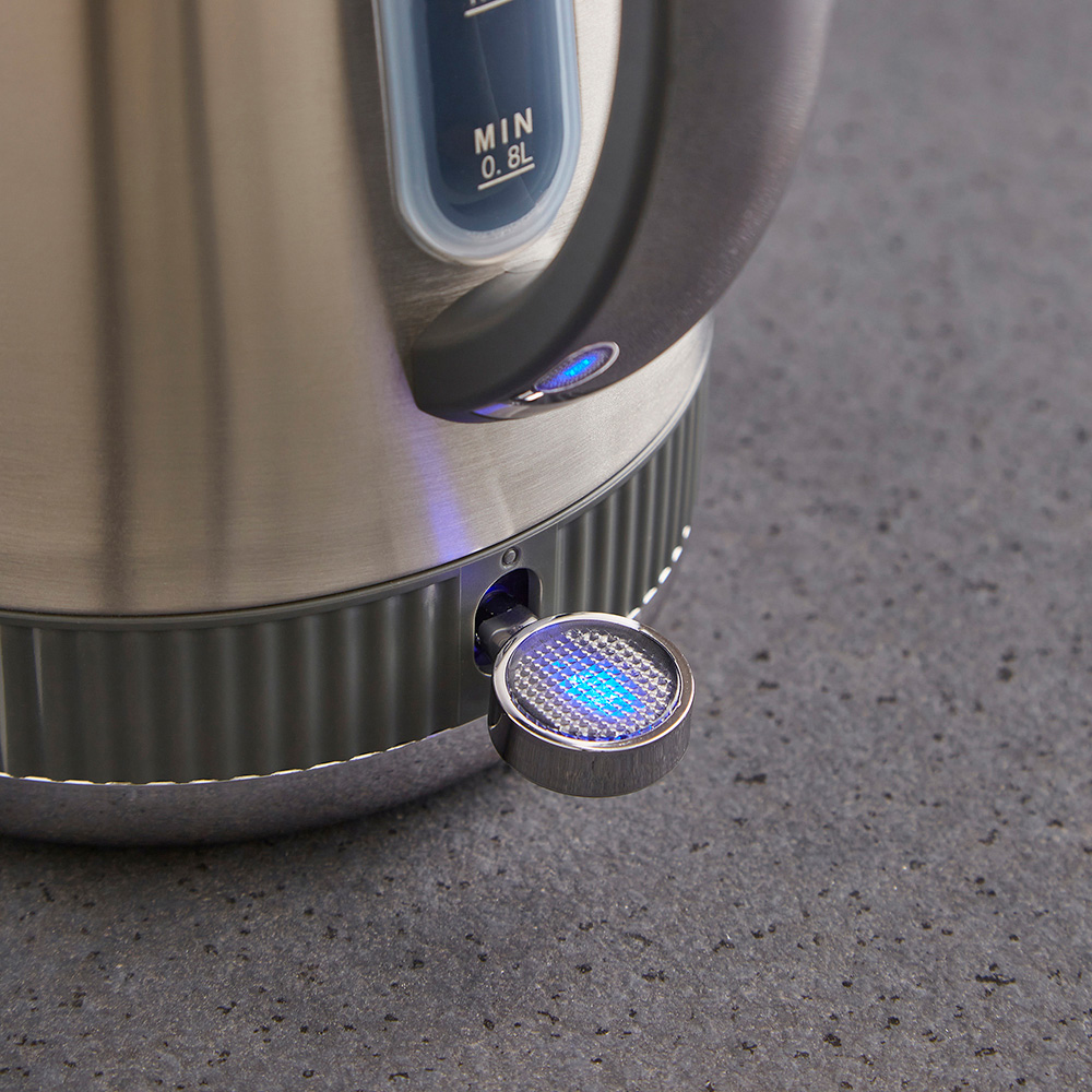 Morphy Richards Mexborough 102902 Grey Trim Stainless Steel 1.7L Kettle Image 4