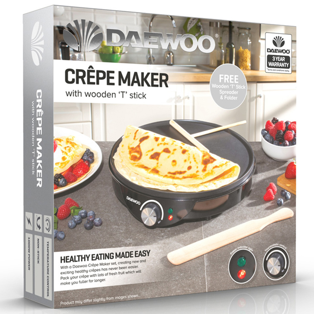 Daewoo Crepe Maker 1000W Image 3