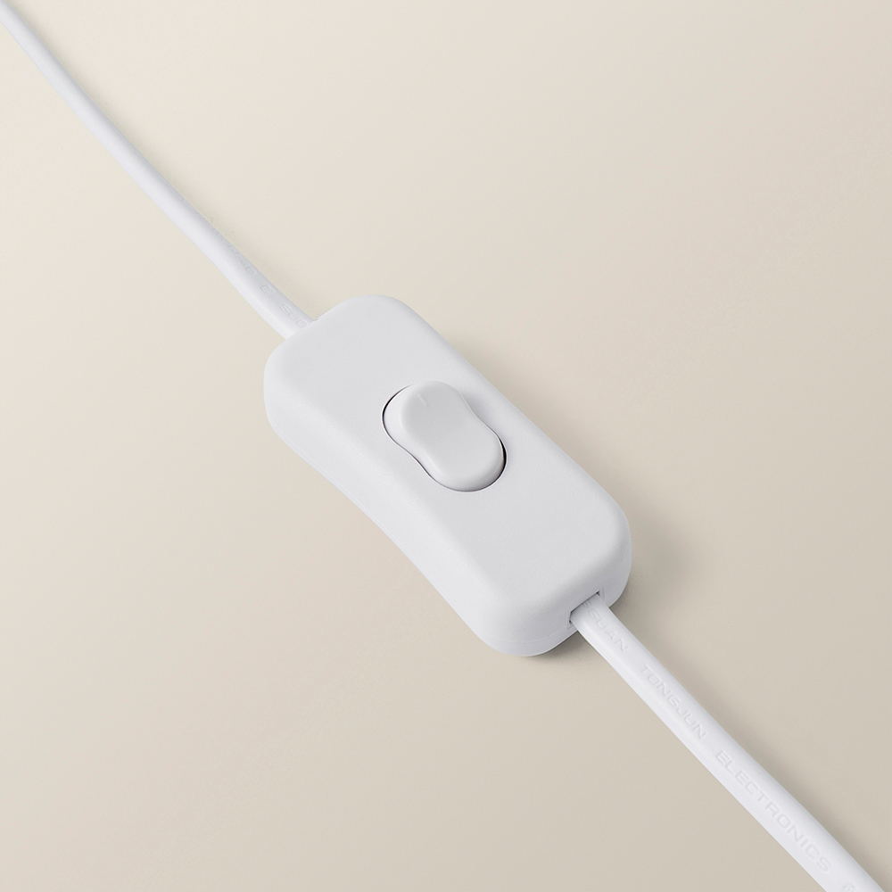 ValueLights Struttura Fabric Shade Yellow Shelving Unit Floor Lamp with Bulb Image 4