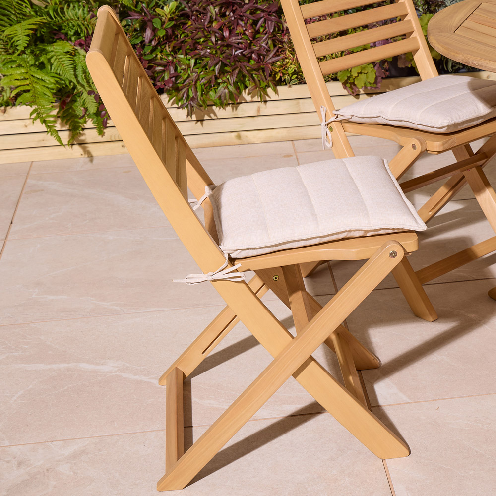 Rowlinson Ashdown 6 Seater Round Folding Dining Set with Cushions Image 7