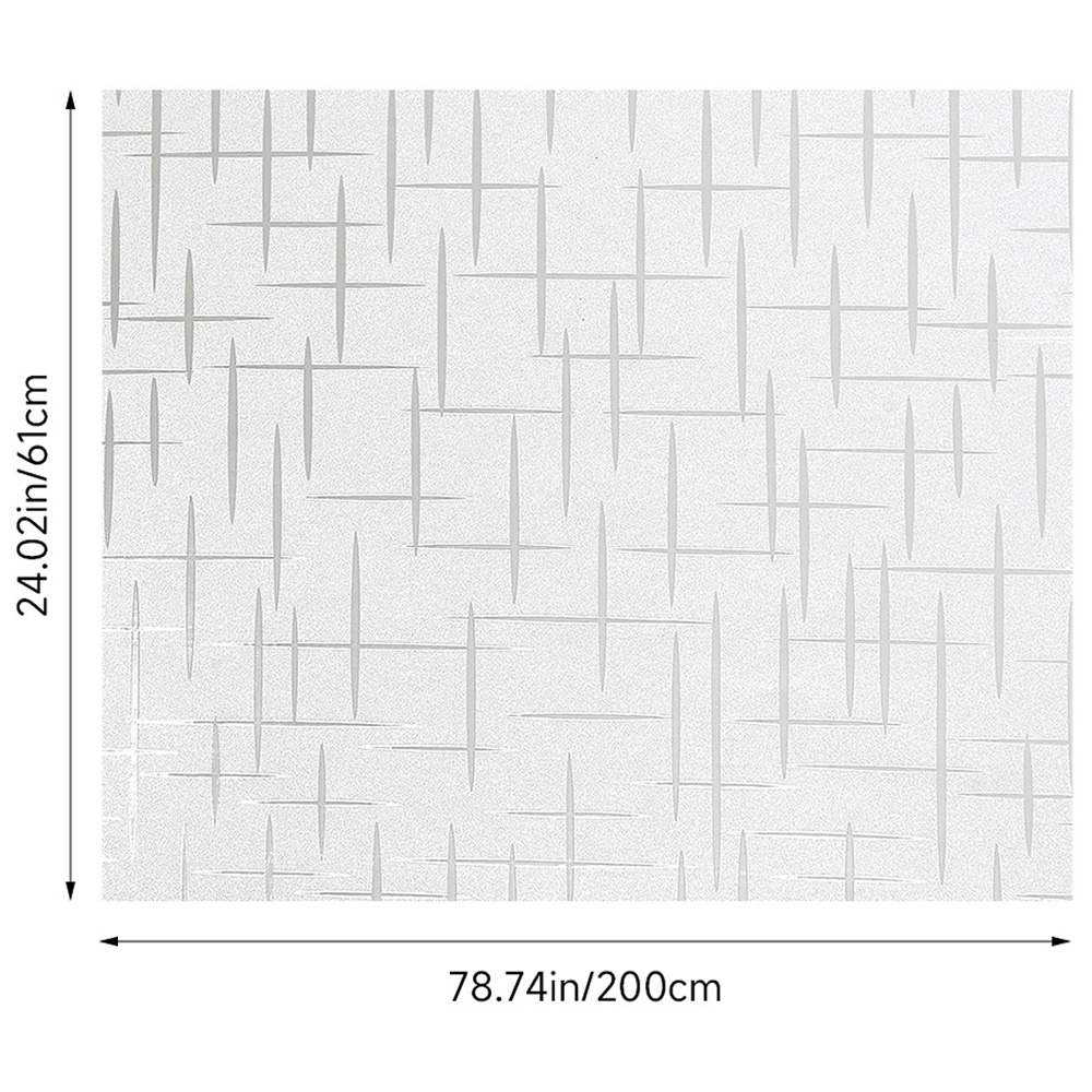 Living and Home Small Star 3D PVC Self Adhesive Privacy Glass Window Film 200 x 61cm Image 8