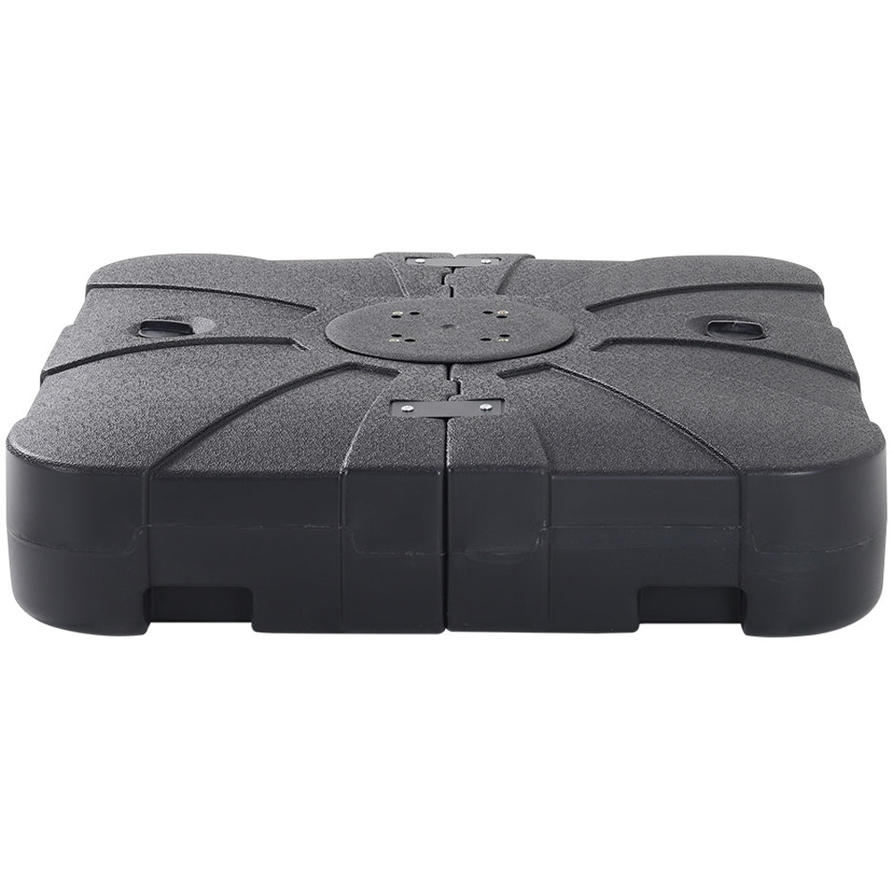 Living and Home Grey Square Rotatable Crank Cantilever Parasol with Reservoir Base 3m Image 2