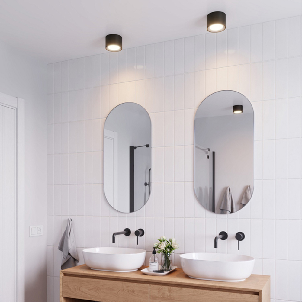 Nordlux Landon 8 Black Bathroom Light Image 2