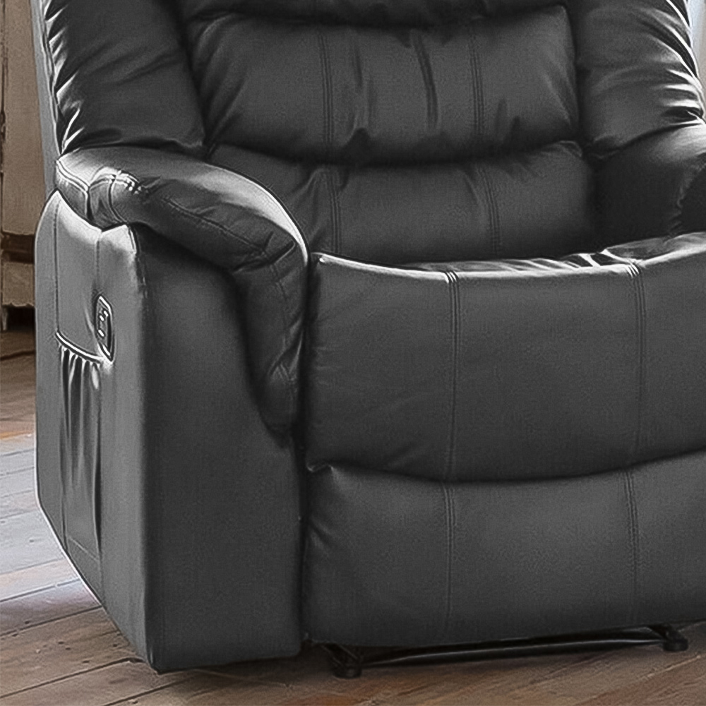 Almeira Grey Recliner Armchair Image 2
