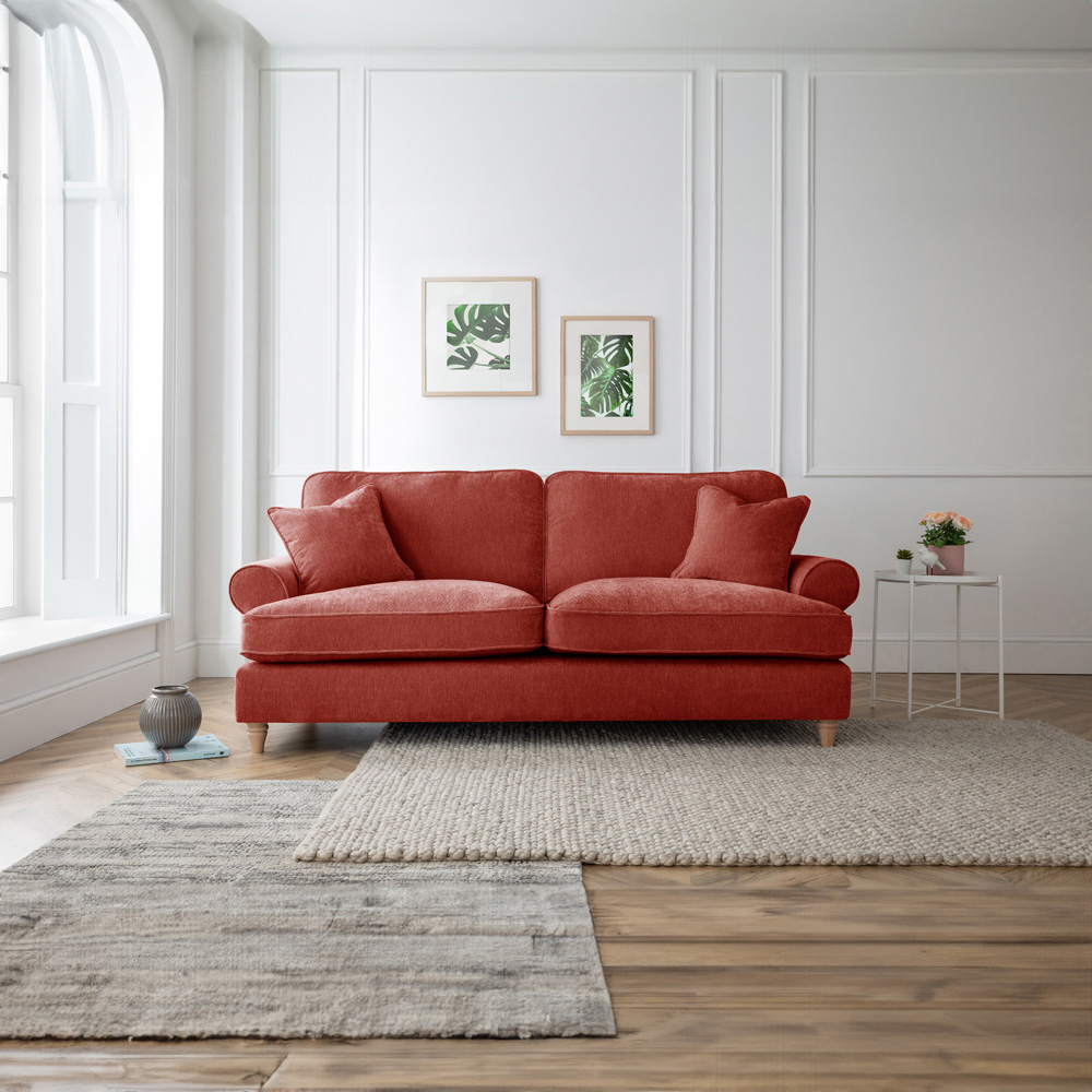 The Victoria 3 Seater Apricot Sofa Image 6