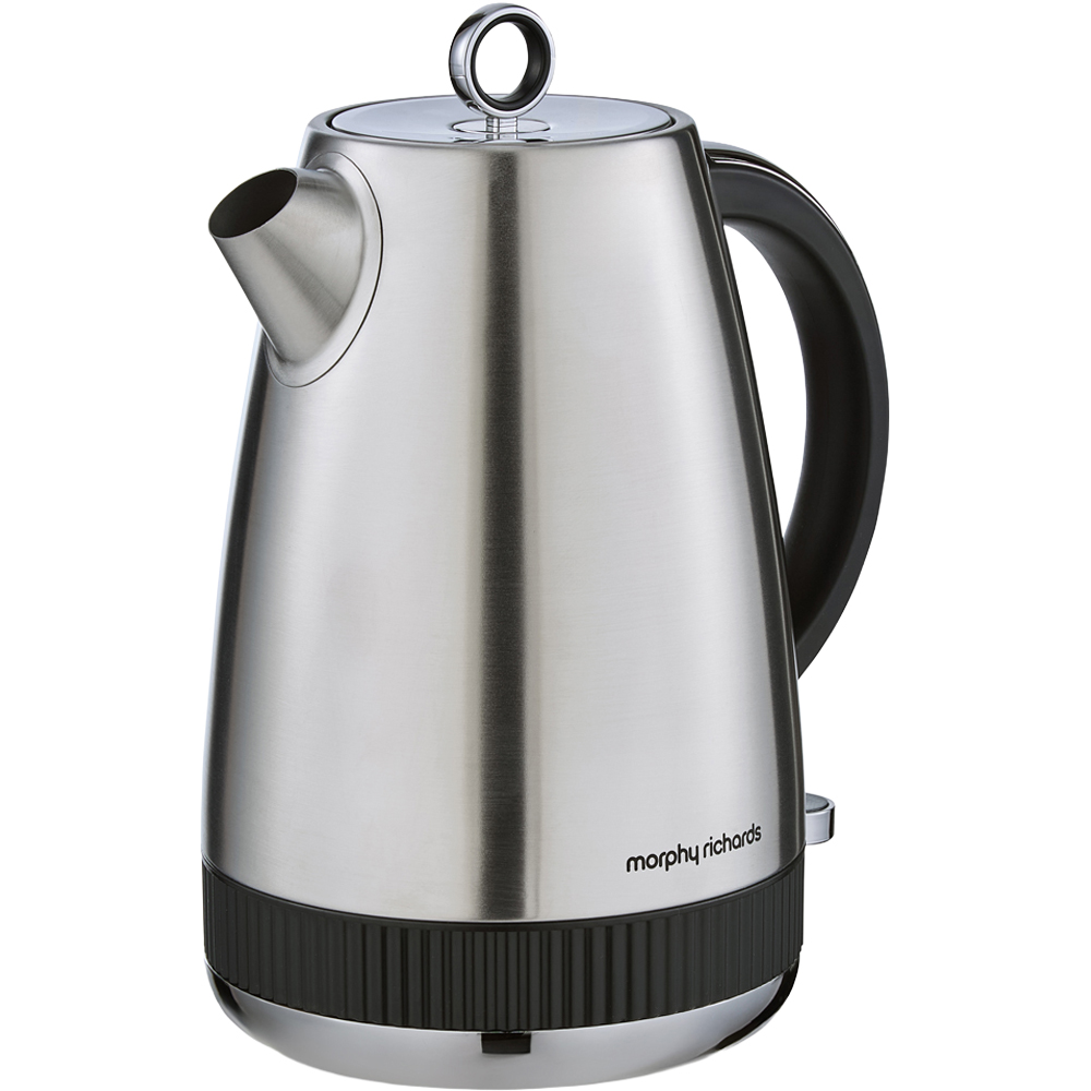 Morphy Richards Mexborough 102901 Black Trim Stainless Steel 1.7L Kettle Image 1