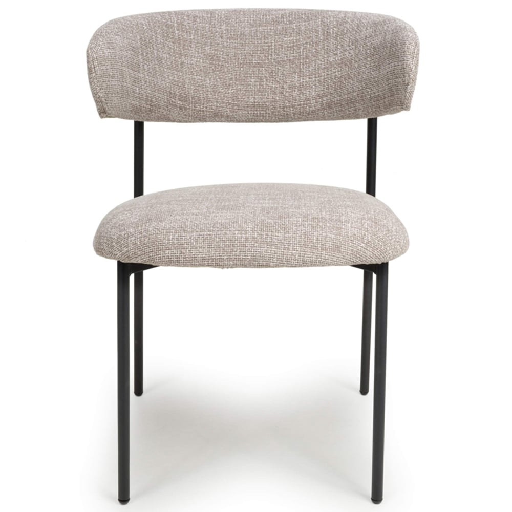 Shankar Marisa Set of 2 Oatmeal Tweed Dining Chair Image 5