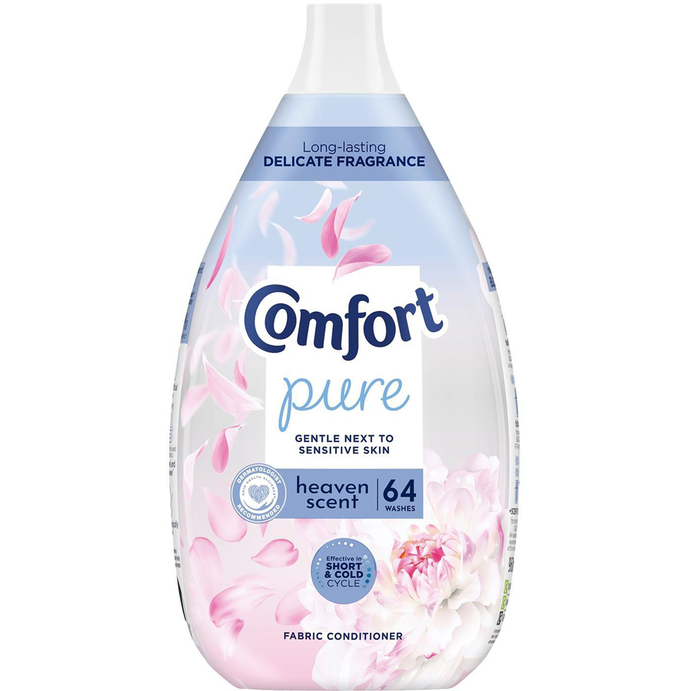 Comfort Pure Heaven Fabric Conditioner 64 Washes 960ml 6 Pack Image 2