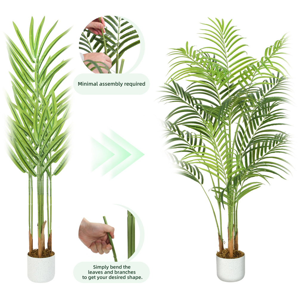 Palm Tree Indoor Artificial Plant 180cm Image 3