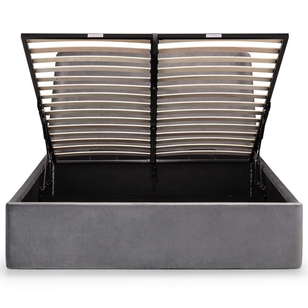 Julian Bowen Frida Double Grey Storage Ottoman Bed Image 5