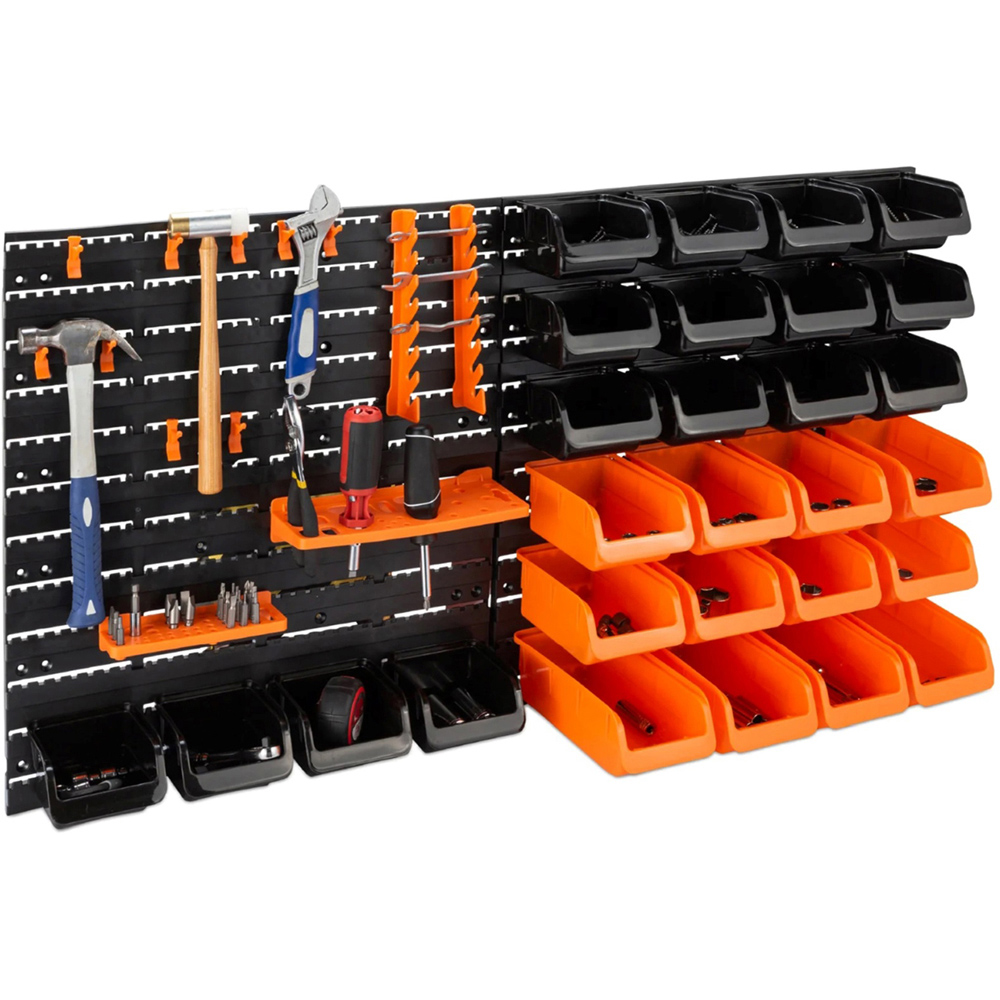 Gr8 Home 44 Piece Wall Mounted Pegboard Tool Organiser Image 1