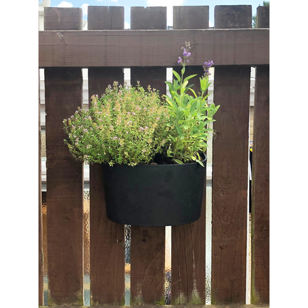 Primeur Tierra Verde Curve Slate Vertical Planter 29cm 2 Pack Image 6