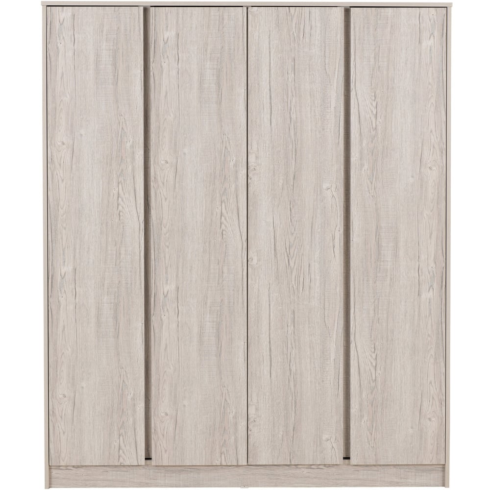 Seconique Malvern 4 Door Urban Snow Wardrobe Image 3