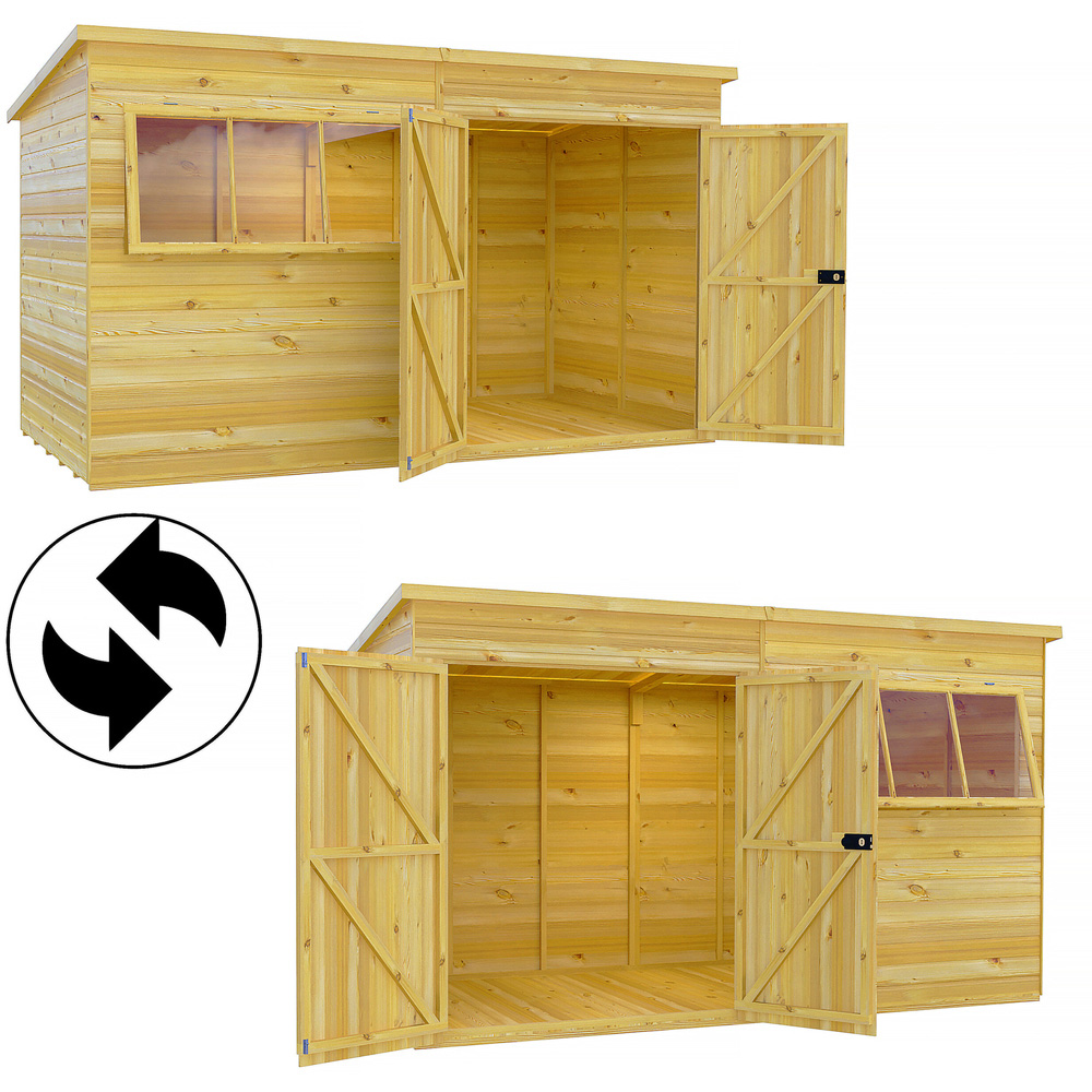 Shire 12 x 6ft Ranger Pent Shed Image 4