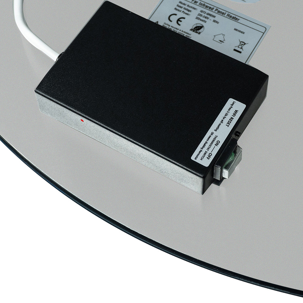 Mirrorstone Round Mirrored WiFi Infrared Heating Panel 320W Image 4