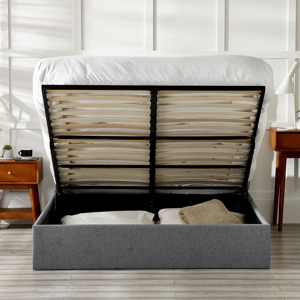 Julian Bowen Merida King Size Grey Ottoman Bed Image 9