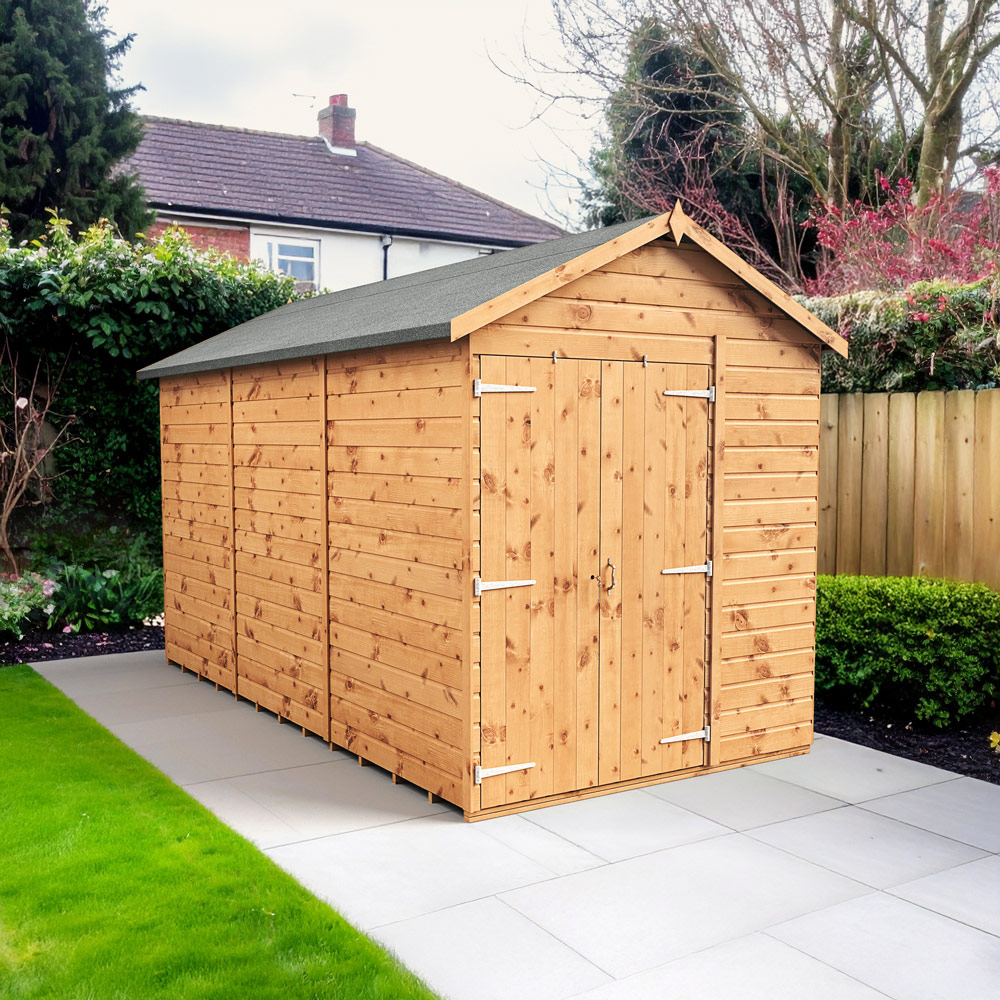 Empire Sheds 6 x 12ft Double Door Tongue and Groove Wooden Apex Garden Shed Image 2