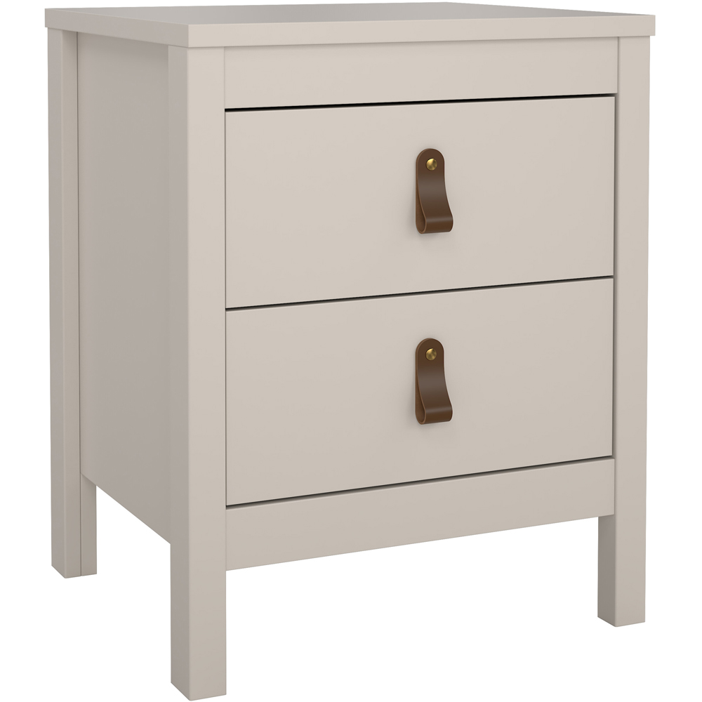 Florence Barcelona 2 Drawer Cashmere Bedside Table Image 2
