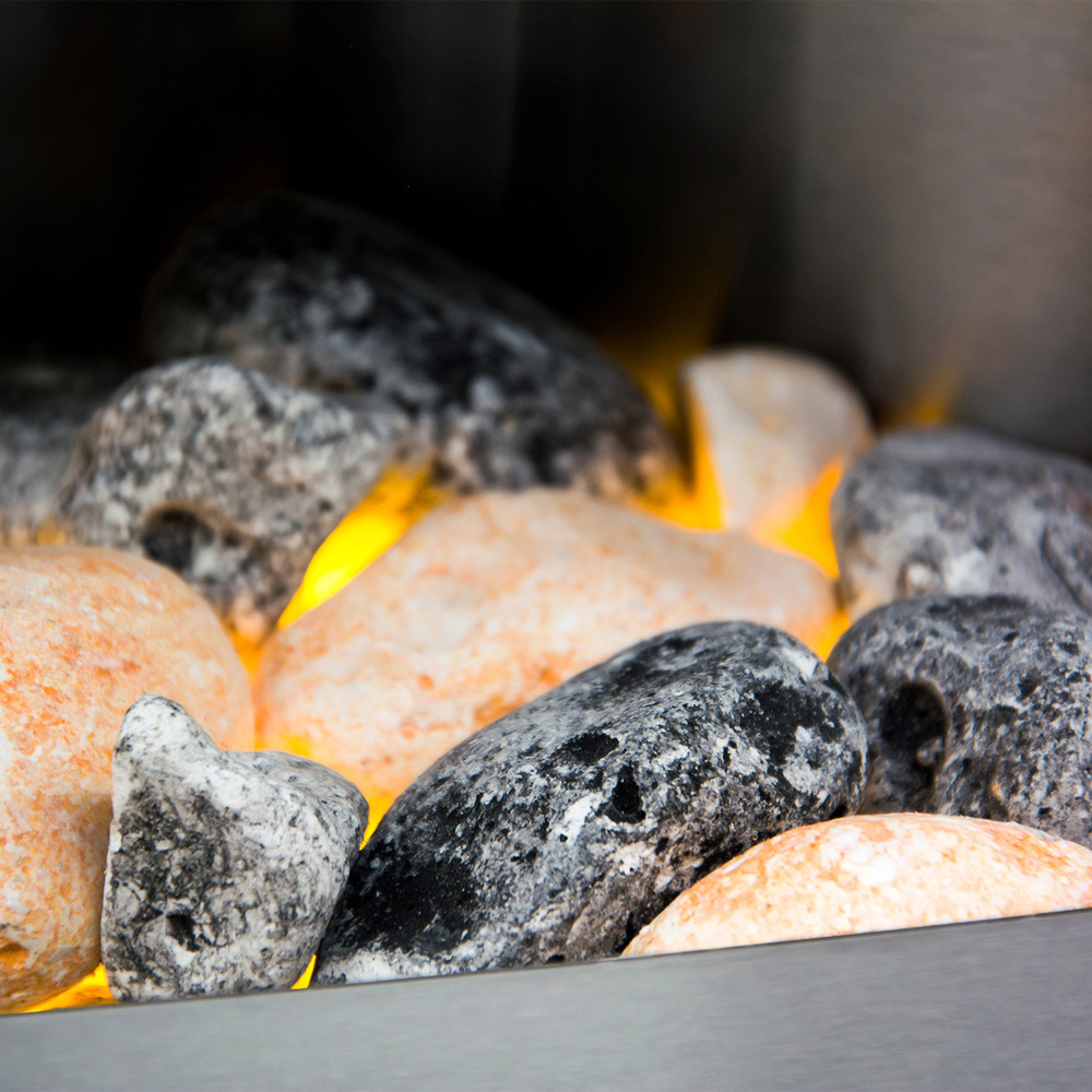 Adam Helios Brushed Steel Electric Inset Fire Image 4