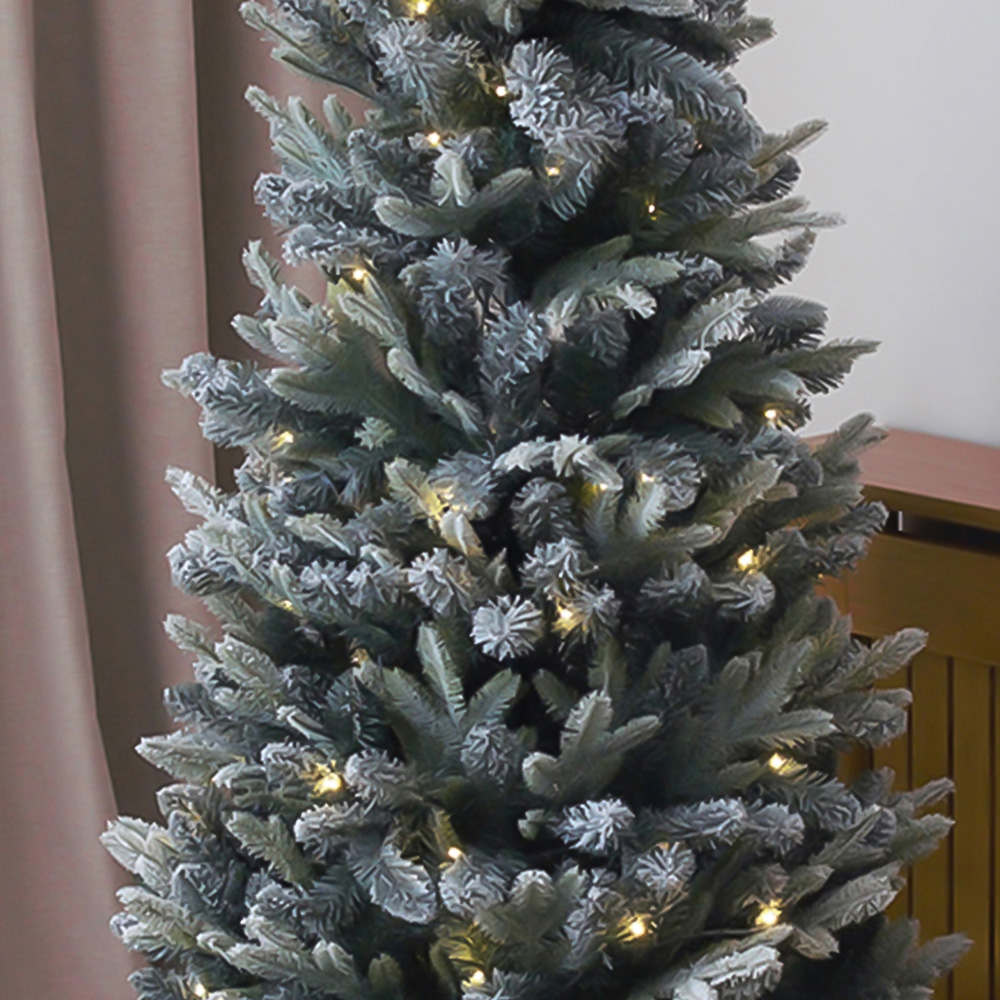 Xmas Haus Pre Lit Frosty Pine Artificial Christmas Tree 6ft Image 7