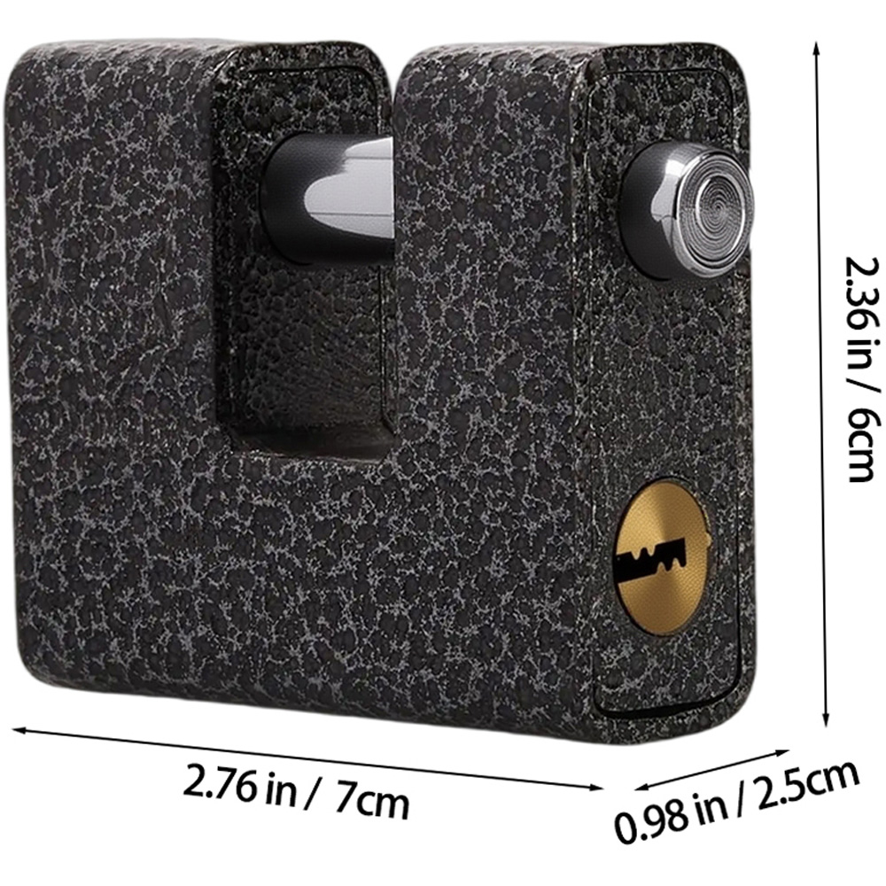 Living and Home D-Shaped Padlock with 4 Keys Image 8