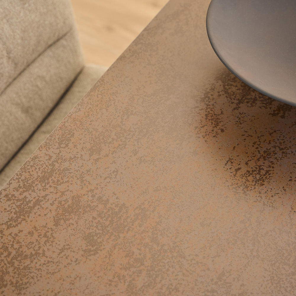 Florence Heaven 4 Seater Ceramic Top Dining Table Set Rusty Brown and Beige Image 8