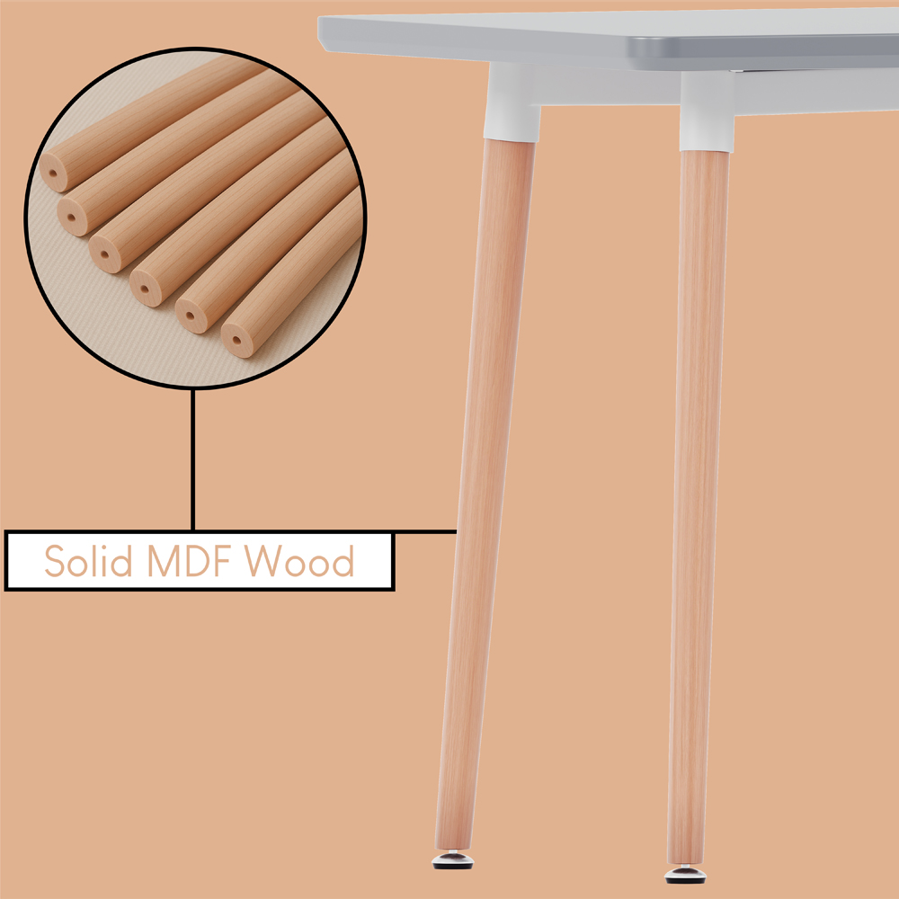 Vida Designs Batley 2 Seater Square Dining Table Grey Image 6