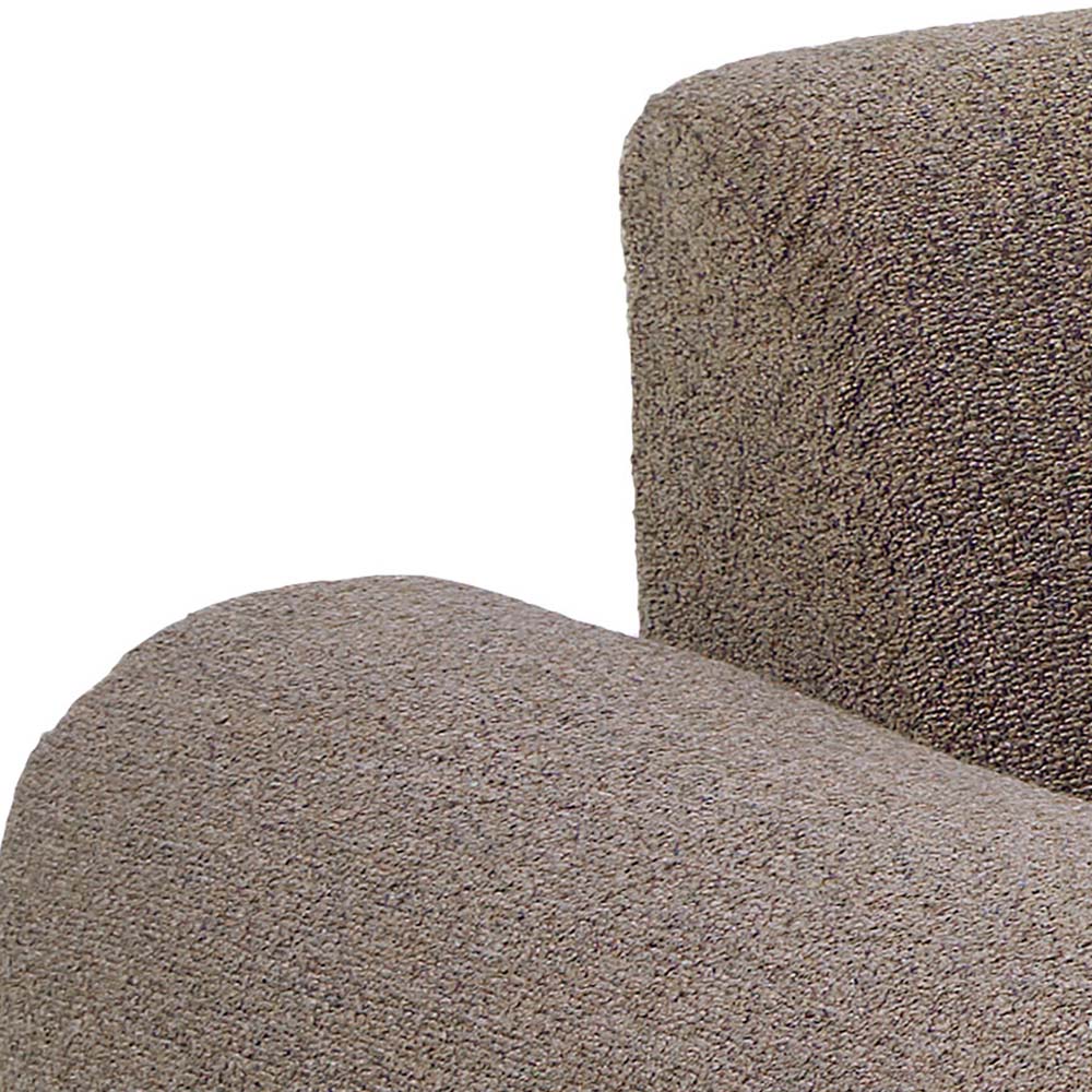 Florence Midfield 2 Seater Boucle Taupe Fabric Left Hand Facing Chaise Longue Image 5