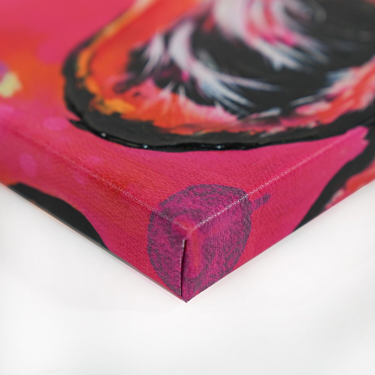 Heylie Morris Vivid Tiger Embellished Canvas Pink Image 3