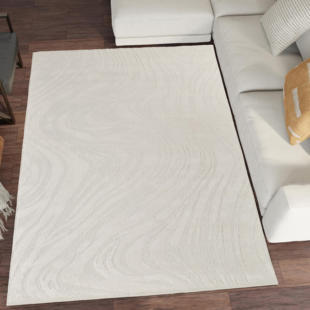 Desire Rugs Hamilton Cream Marble Rug 80 x 150cm Image 2