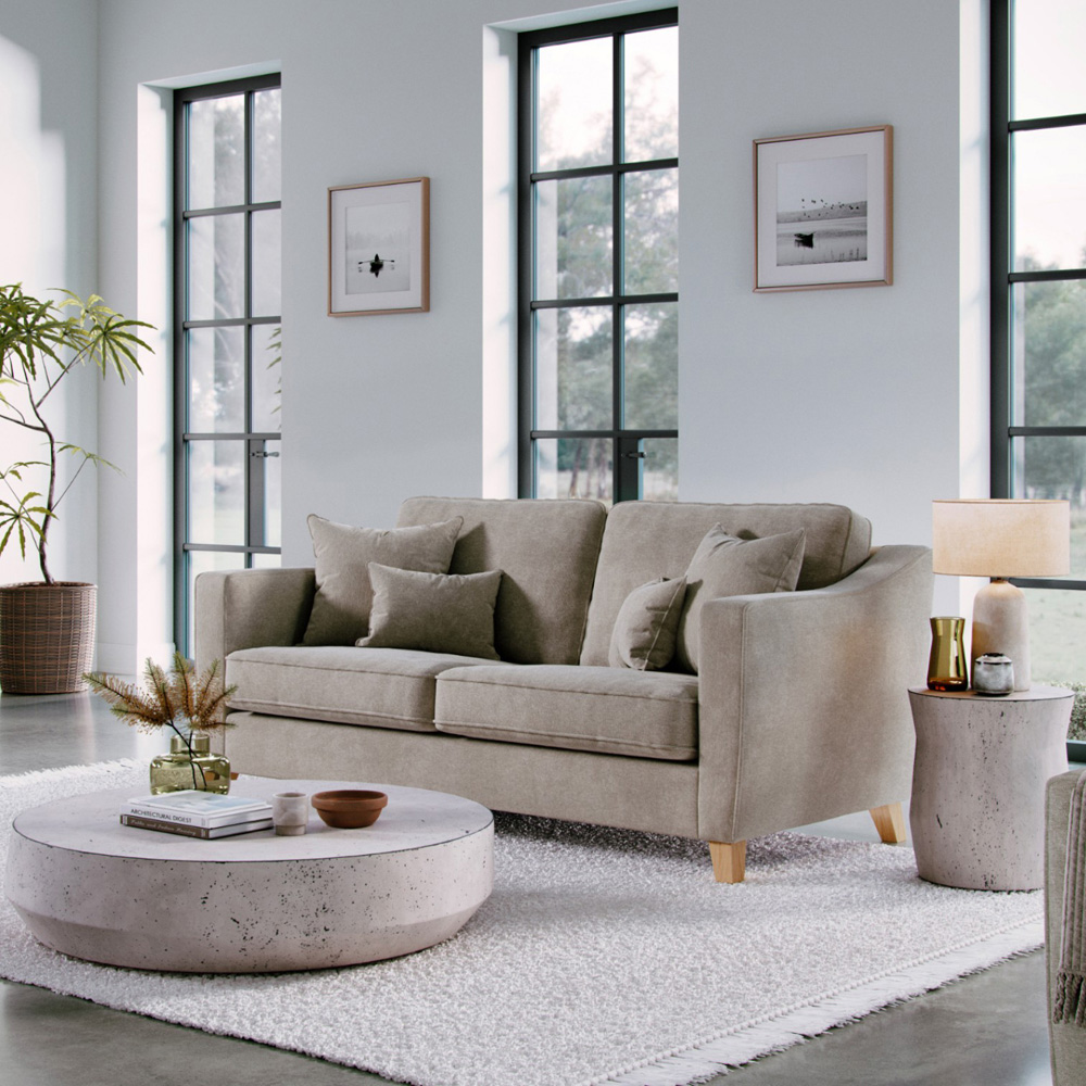 Marlon 2 Seater Medium City Stone Sofa Image 6