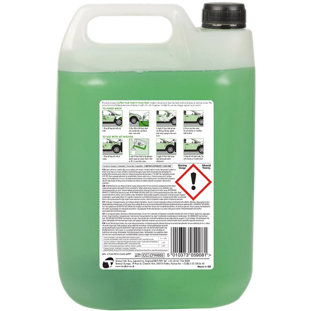 CarPlan Trade Valet Hi Foam Wash 5L Image 2
