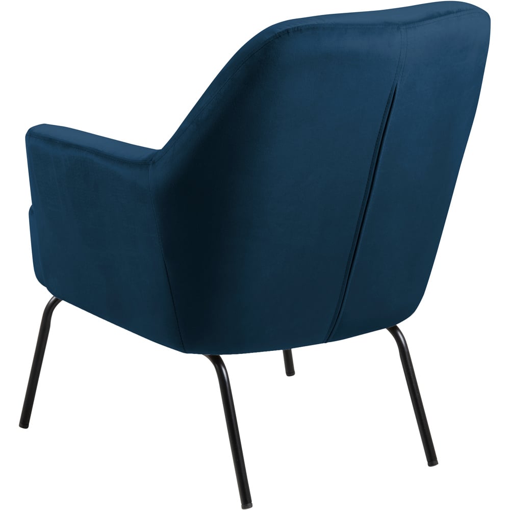 Florence Melissa Navy Blue Lounge Chair Image 4