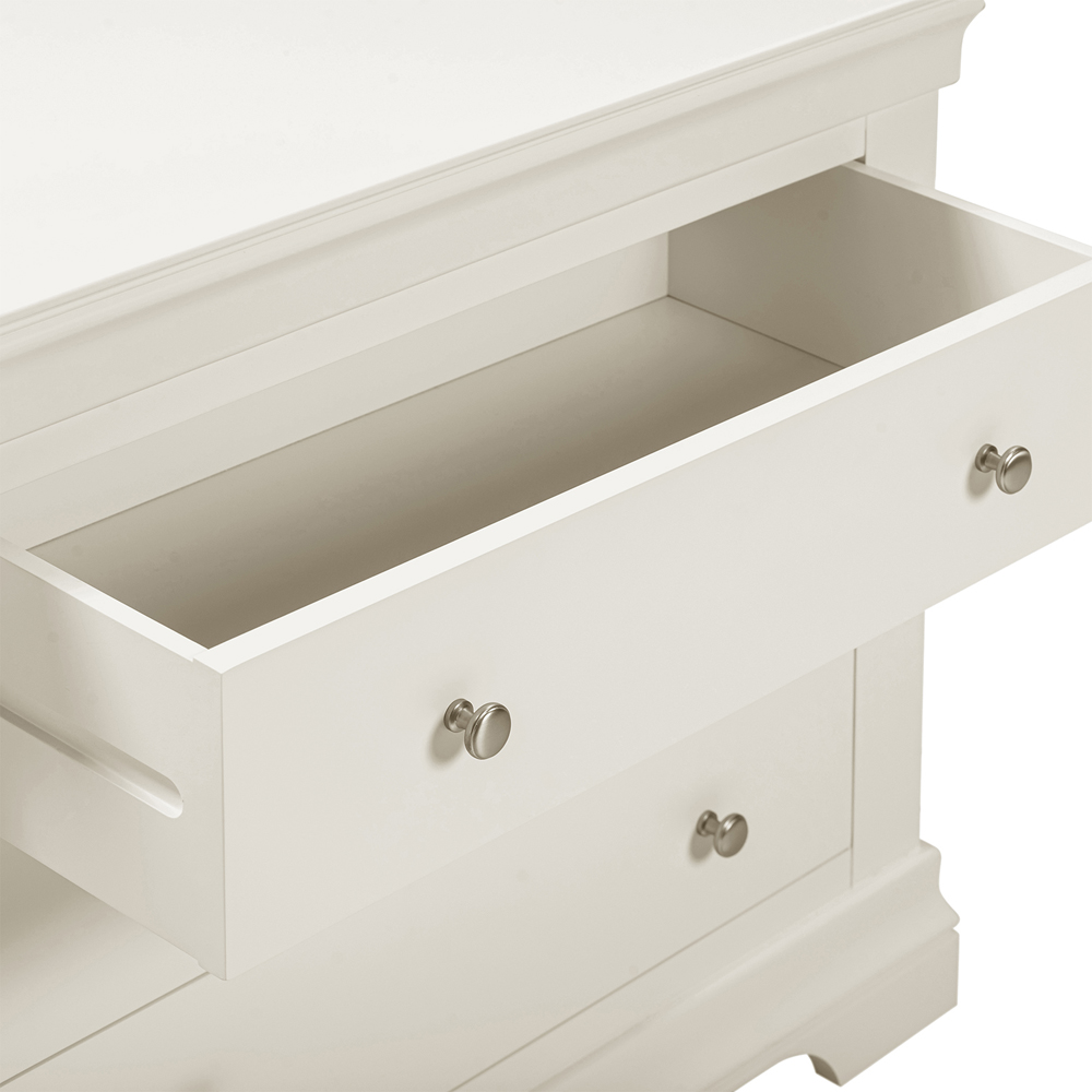 Seconique Bordeaux 3 Drawer Ivory Storage Chest Image 7