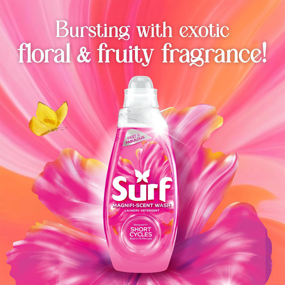 Surf Magnifi-Scent Wash Floral Fusion Liquid Laundry Detergent 55 Washes 1.48L 4 Pack Image 9