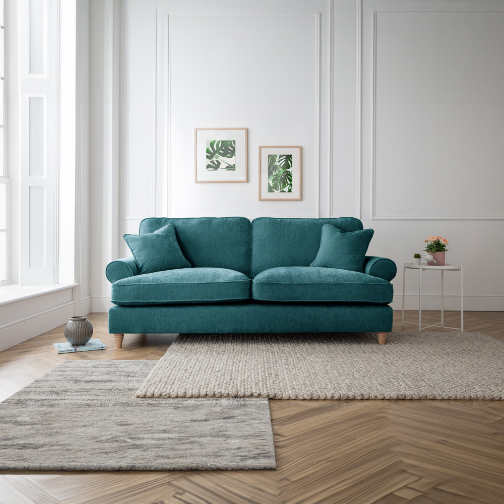 The Victoria 3 Seater Emerald Sofa Image 4