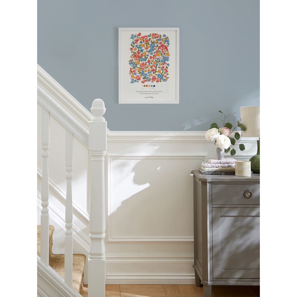Laura Ashley Northrop Bloom White Frame Wall Art 70 x 100cm Image 2