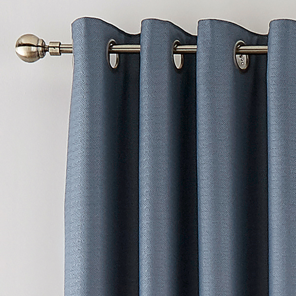 Helena Springfield Eden Blue Lined Eyelet Curtains 229 x 183cm Image 2