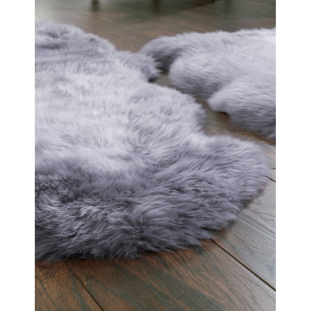 Origins Grey Genuine Sheepskin Rug 70 x 175cm Image 3